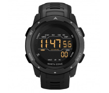 Наручний годинник чоловічий North Edge MARS Pro Black 5BAR Чорний (2666)