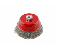 Щітка торцева з рифленого дроту D125 М14 MASTERTOOL GM (19-7212)