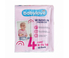 Підгузки Babylove Premium 4 Maxi 8-14 кг 42 шт