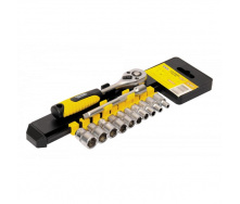 Набір торцевих насадок MASTERTOOL PROFI CrV 1/4