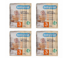 Дитячі одноразові підгузники Babylove Premium 3 midi (4-9) кг 184 шт