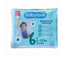 Підгузки Babylove Premium 6 XXL (15-20 кг) 32 шт