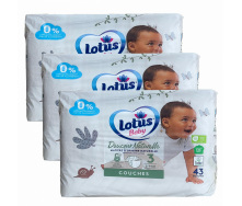 Дитячі підгузники Lotus Baby 3 (5-9 кг) 129 шт
