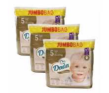Дитячі одноразові підгузки Dada Extra Care Jumbo Bag Розмір 5 JUNIOR (15-25 кг) 204 шт