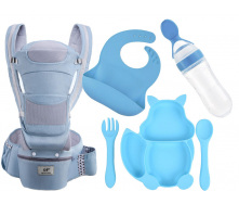 Комплект 2Life Baby Carrier 6в1 Блакитний (vol-9976)