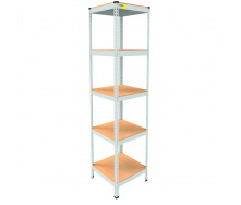 Металевий стелаж Emby Light Series 2100х450x450 мм 5 полиць ДСП до 100 кг