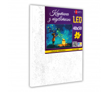 Картина за номерами Santi Хлопчик і світлячки 40x50 см LED підсвітка (955096)