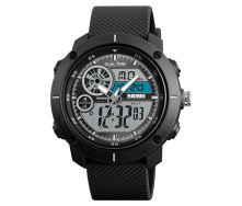 Чоловічий наручний годинник Skmei 1361 Black 1361BK (17142-hbr)