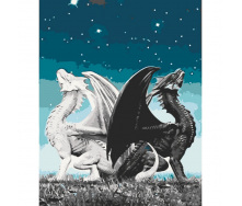 Картина за номерами Пара драконів Art Craft 16008-AC 40х50 см