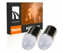 Комплект світлодіодних ламп Napo Truck 1156-HP-Lens 24V P21W 1156 BA15S 2 шт Білий (2524614840)