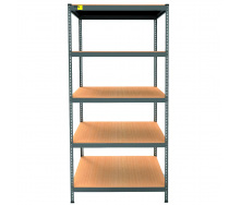 Металевий стелаж Emby Light Series 5 полиць ДСП до 100 кг 2400х900x600 мм