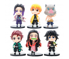 Набір фігурок The Coop Kimetsu no Yaiba v6 6 шт 6 см Різнокольоровий (24380)