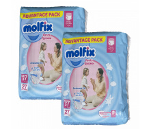 Підгузки-трусики Molfix 7 XX large 19+ кг 54 шт