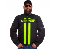 Мотокуртка текстильная с защитой DAINESE VR-46 XL-48-52 Черный-салатовый PT1489