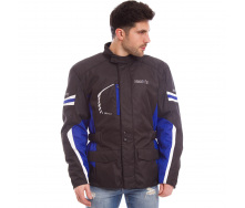 Мотокуртка текстильная с защитой NERVE MS-1194 XXL-50-52 Черный-синий PT1532