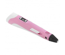 3D ручка c LCD дисплеем 3DPen Hot Draw 3 Pink+Досточка+Ножницы+Комплект эко пластика для рисования 159 метров