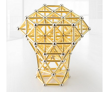 Магнітний конструктор Neocube Buckyballs Buckybars 63 деталі Golden