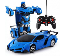 Робот трансформер Оптимус Прайм SV Toys на Радіоуправлінні Ламборгіні зі Світлом та Звуком Синя (523)