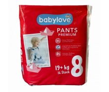 Підгузки-трусики Babylove Premium 8 (19+ кг) 16 шт