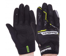 Мотоперчатки зимние MADBIKE MAD-62 L Черный-Салатовый