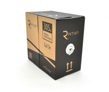 Кабель витая пара Ritar КНП UTP 4*2*0.5 4p 24 AWG (UTP CCA биметал наружный) бухта 100м черный