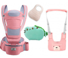 Хипсит эрго-рюкзак кенгуру переноска Baby Carrier 6 в 1 и игрушка Пушин кот Дракон (vol-1910)