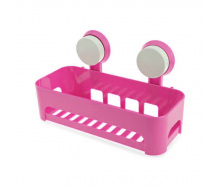 Полка на присосках прямоугольная Aquavita Bathroom Shelves Pink (10081 -hbr)