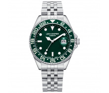 Наручний годинник чоловічий Lee Cooper Daytona Green Сріблястий (3432)