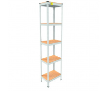 Металевий стелаж Emby Light Series 2100х450x300 мм 5 полиць ДСП до 100 кг
