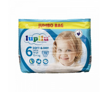 Підгузники Lupilu soft & dry Jumbo Bag 6 extra large вага 15+ кг 78 шт