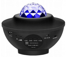 Проектор нічник зоряного неба OPT-TOP галактика з пультом і колонкою Bluetooth LY-427 Чорний (2104618353)
