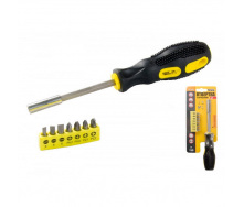 Викрутка магнітна MASTERTOOL 250 мм 7-В-1 PH1-2/SL4-5-6/PZ1-2 25 мм GM (40-0142)