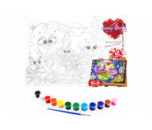 Роспись на холсте Dankotoys Мишутки (PX-06-07)