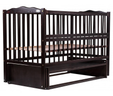 Кровать Babyroom Веселка маятник, откидной бок бук венге (hub_4uysuk)