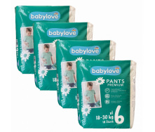 Підгузки-трусики Babylove Premium 6 XL (18-30 кг) 72 шт