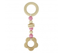 Гризунок дерев'яний Mega Zayka MGZ-0410 (Pink) Квітка