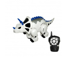 Інтерактивна іграшка робот динозавр RIAS Intelligent Triceratops 2629-Т18-В з Пультом ДУ White