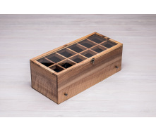 Органайзер для зберігання наручних годинників та речовий бокс ecoWalnut 14.9х40.9х18 см