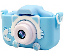 Дитячий цифровий фотоапарат Smart Kids Kitty 20 Мп 16 Гб Блакитний