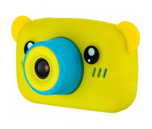 Дитячий цифровий фотоапарат Smart Kids KM-89 Ведмедик Teddy Full HD, 12 МП Жовтий + Карта пам'яті 32 ГБ