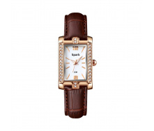 Жіночий годинник Spark Vendome зі Swarovski Коричневий Білий (Z1690BR)