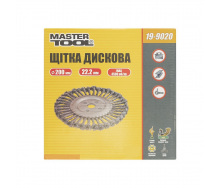 Щітка дискова D200 із плетеного дроту D 32мм MASTERTOOL GM (19-9020)
