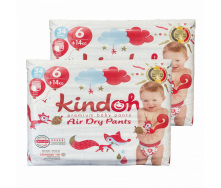 Підгузки-трусики Kindoh Premium 6 14+ кг 68 шт