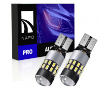 Комплект світлодіодних ламп Napo PRO T10-3014-30smd W5W T10 2 шт Білий (2495382065)