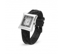 Жіночий годинник Spark Cardo 3x3 см зі Swarovski Чорний Білий (ZCR30CHR)