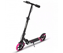 Самокат із ручним тормозом Razzo CITY 200 мм. алюмінієвий HUL1-200 Black/Pink