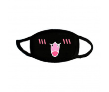 Маска з Мордочкою Emoji anime J K-Pop Seta Decor чорна (6724)