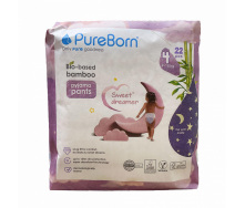 Нічні підгузки - трусики Pure Born 4 (9-15 кг) 22 шт