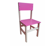 Дитячий стілець Игруша 28x28x62 см Рожевий (32р)
