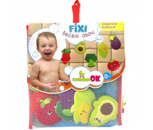 Игрушки для купания Kinderenok Fixi Веселые овощи и игровое поле